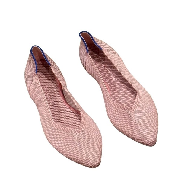 Rothy's The Point Ballet Flat Slip On Comfortable in Blush Pink Size W9.5 NWOB - Picture 9 of 12